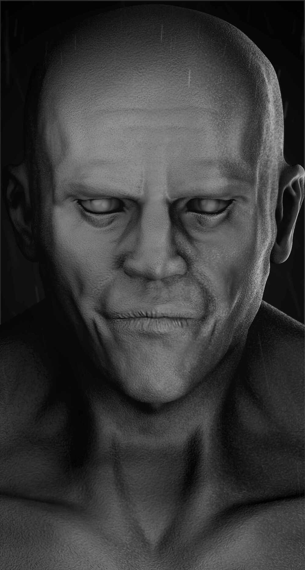 Face Black and white