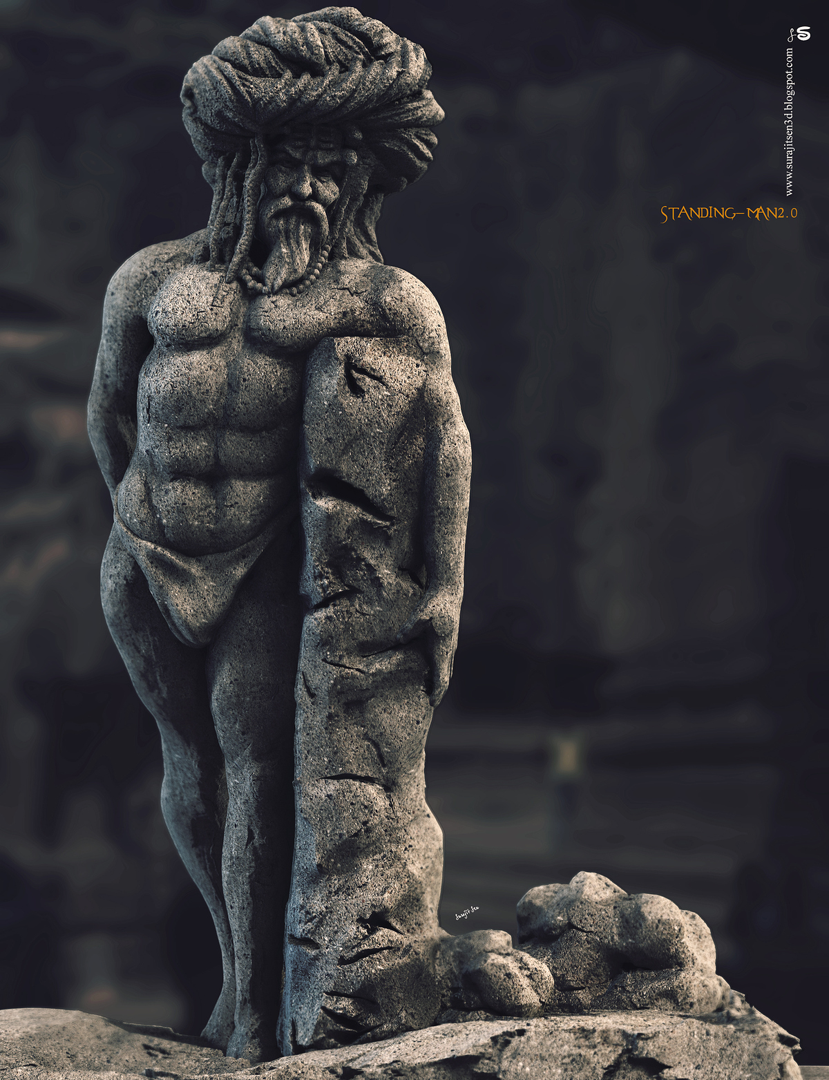 Standing_man2.0_Digital_Sculpture_SurajitSen_June2020A