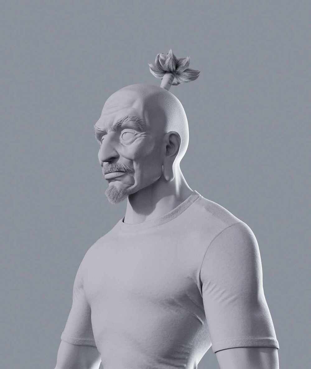three quarter clay2