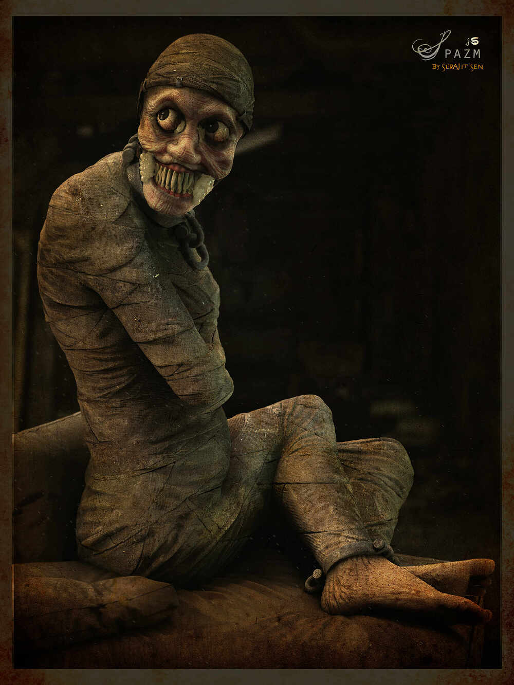 Spazm_Doll_Digital_Sculpture_SurajitSen_31st_oct2022_Halloween