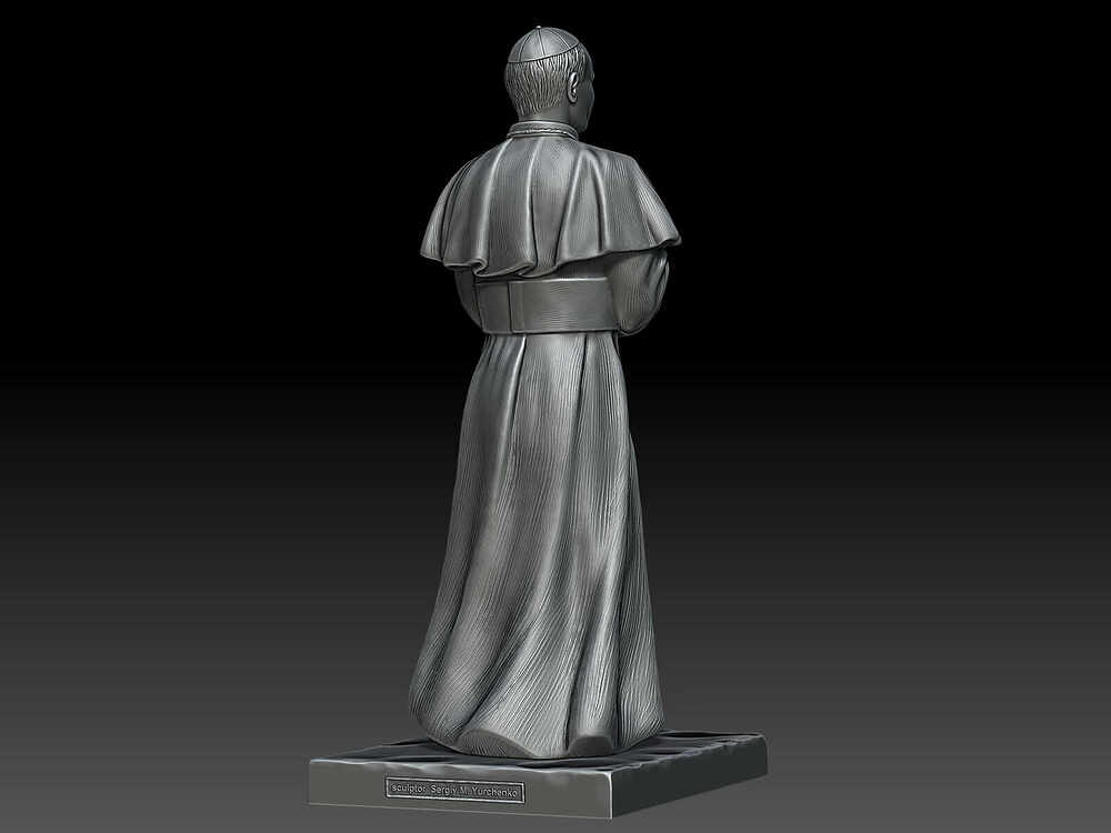 St John Paul II - Sculpture Back