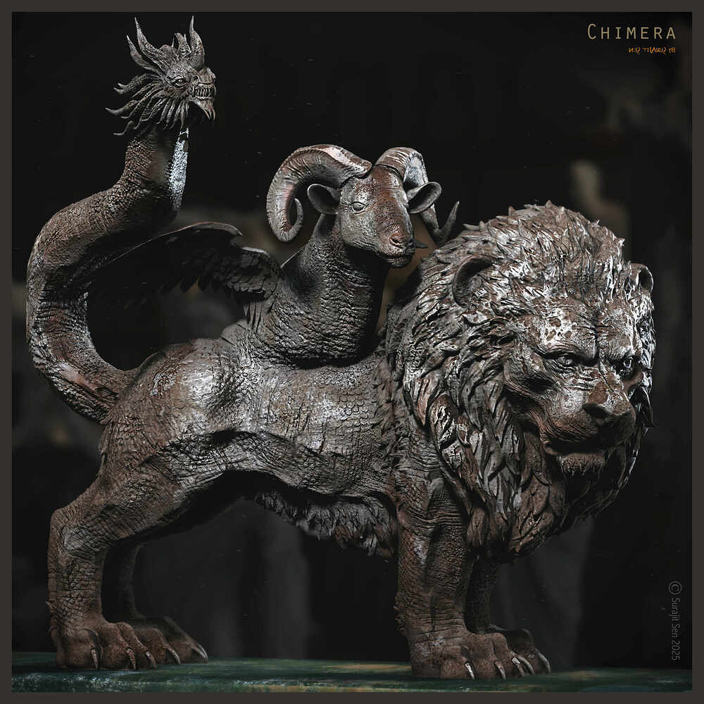 Chimera_Digital_Sculpture_SurajitSen_April2025