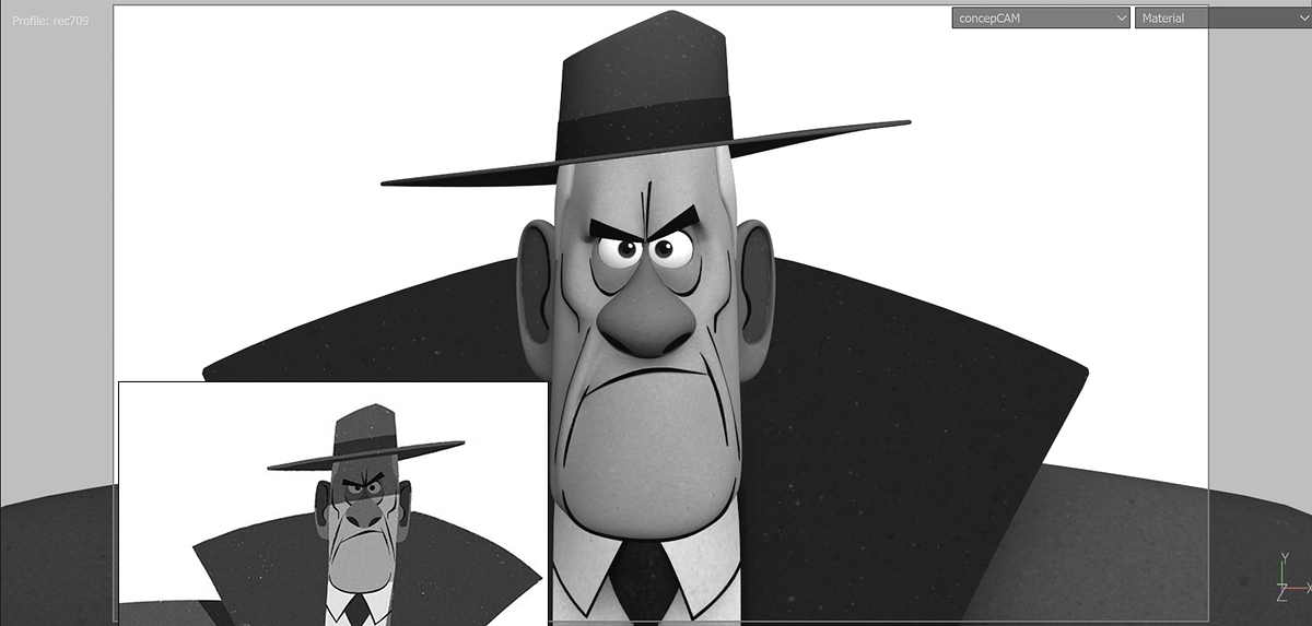 Detective texturing wip