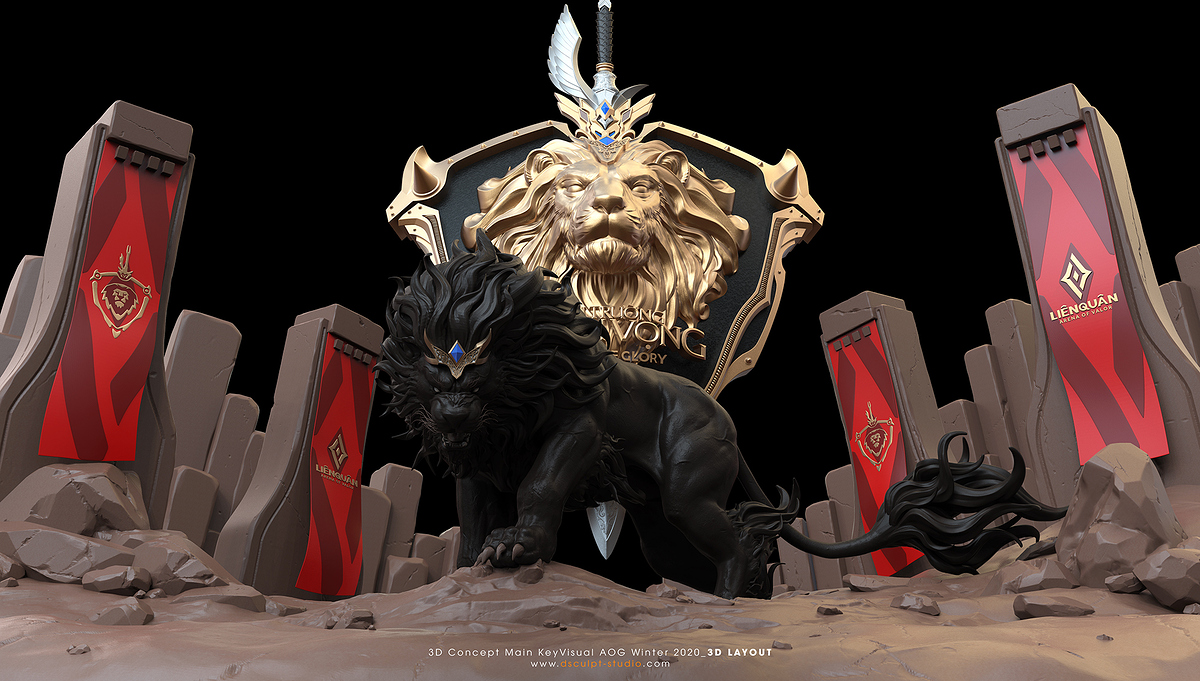 3D Concept Main KeyVisual AOG Winter 2020_DSCULPTSTUDIO_3DLayout