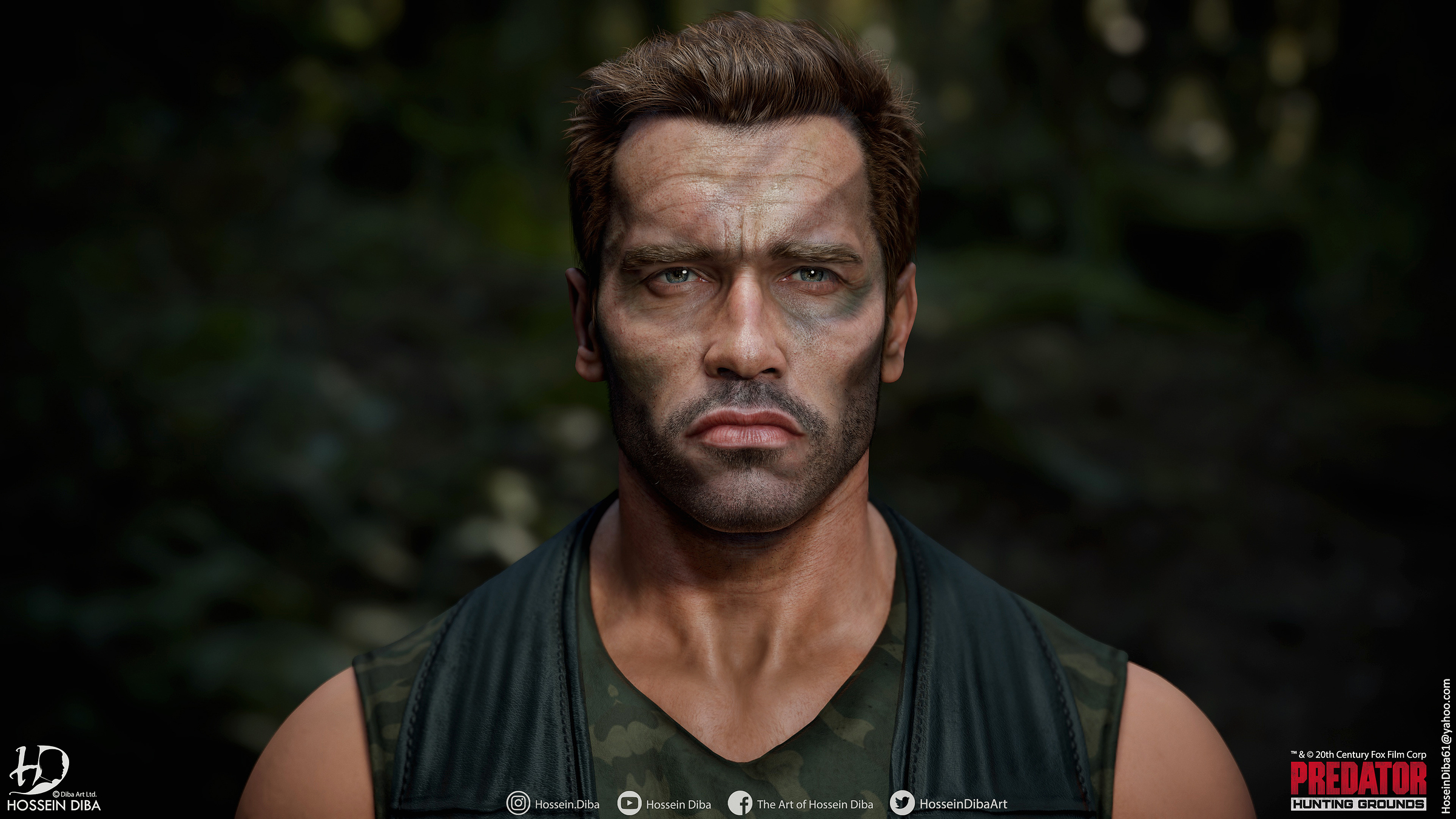 3D Model of Dutch 1987(Real time) - Predator: Hunting Grounds ...