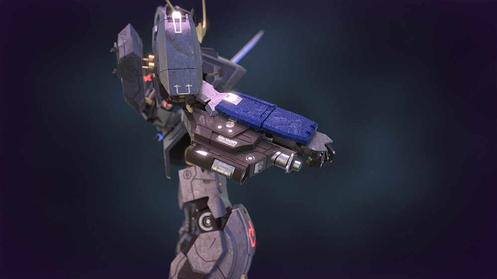 Rodolfo  Silva_Gundam Barbatos_AdvancedDigitalSculpting_ Arm