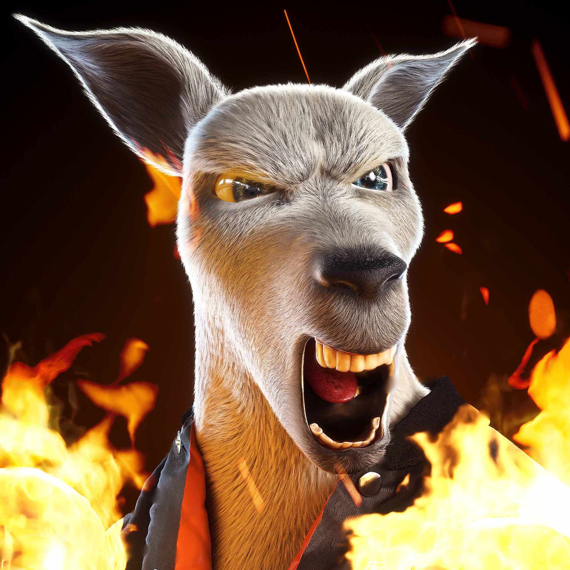 Kangaroo Punch by Eddy Tavus ZBrushCentral