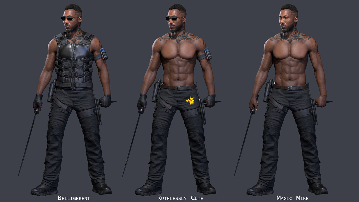Blade Mahershala Ali  - 3D Model - 14