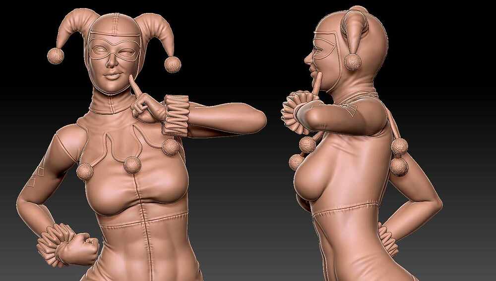 Harley Quinn - 3D Print Ready_04