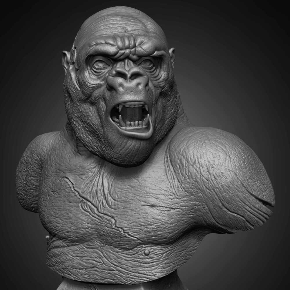 Killer Gorilla Predator sculpted by Yacine BRINIS 025