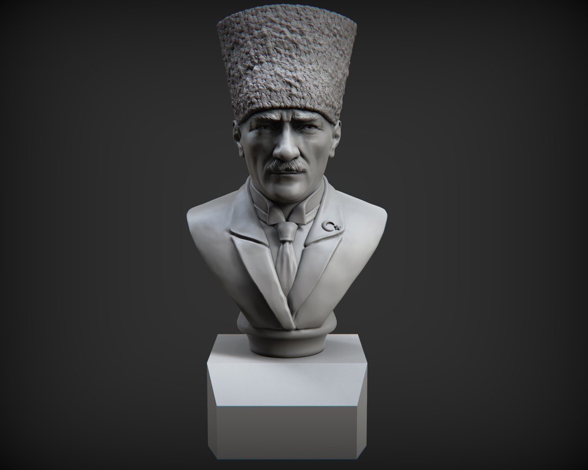 ATATÜRK 10 KASİM 3D modling