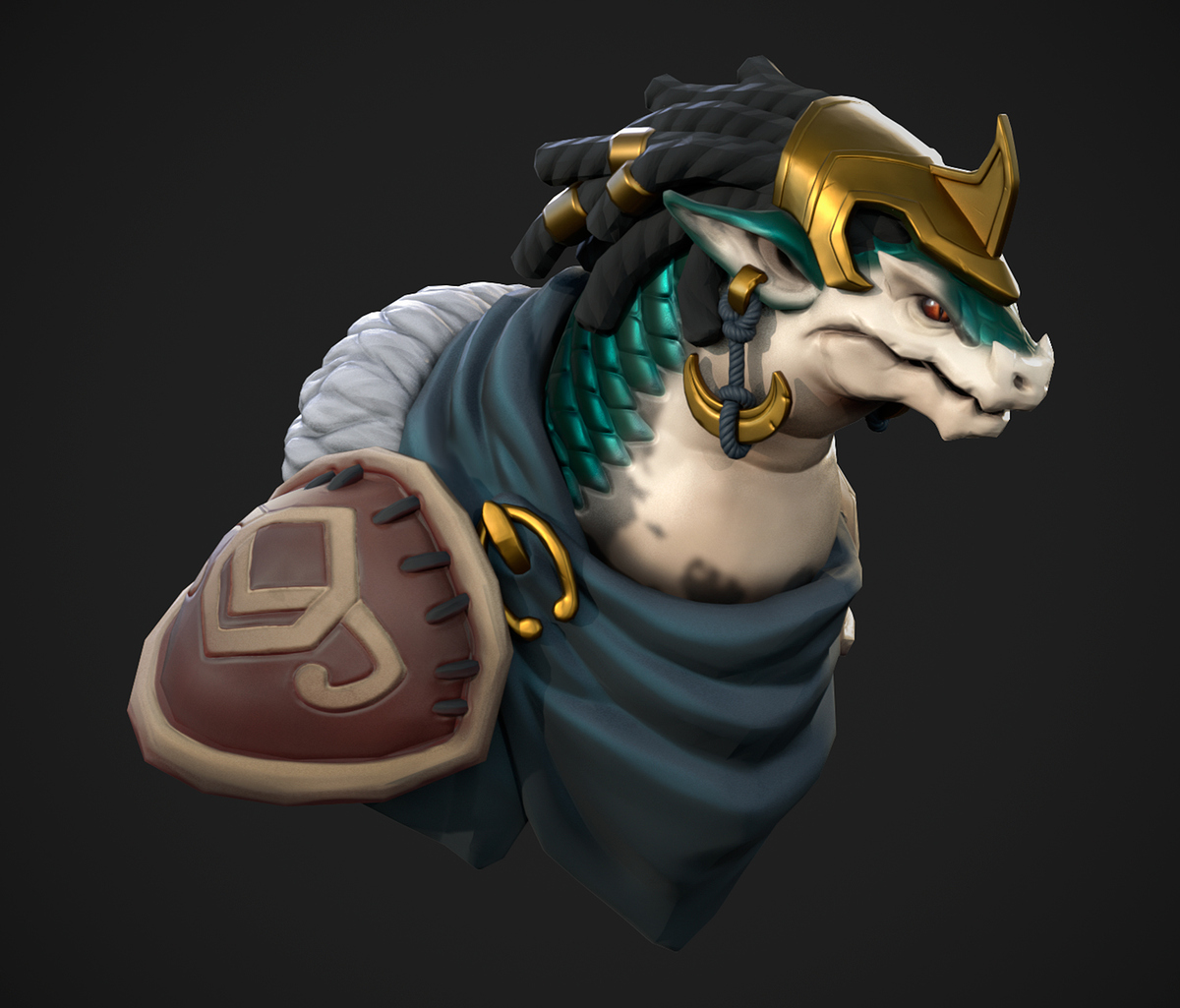 Mythological SNAKE - 3D Model Animated