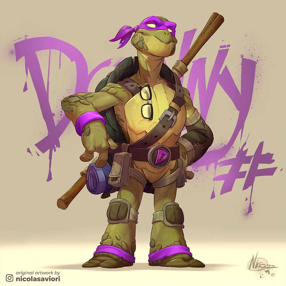 TMNT - Donatello - Claudio Abraham - Nicola Saviori - Original Artwork.