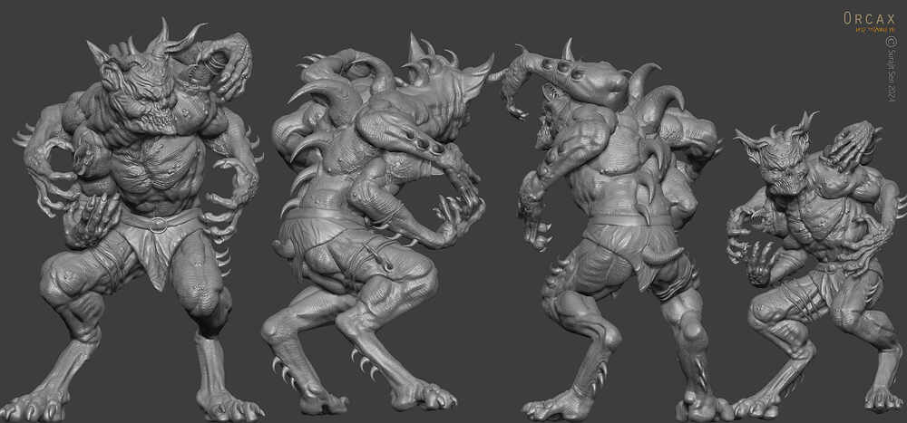 10_Orcax_Creature_Digital_Sculpture_SurajitSen_Dec2024_WIP6