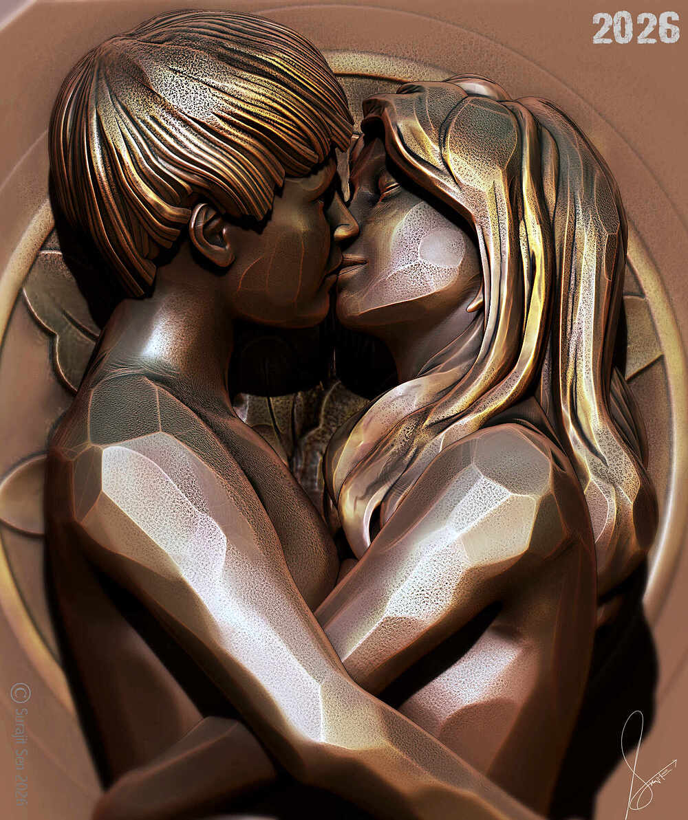 Whisper of Two Hearts_Digital_Sculpture_SurajitSen_Feb2026