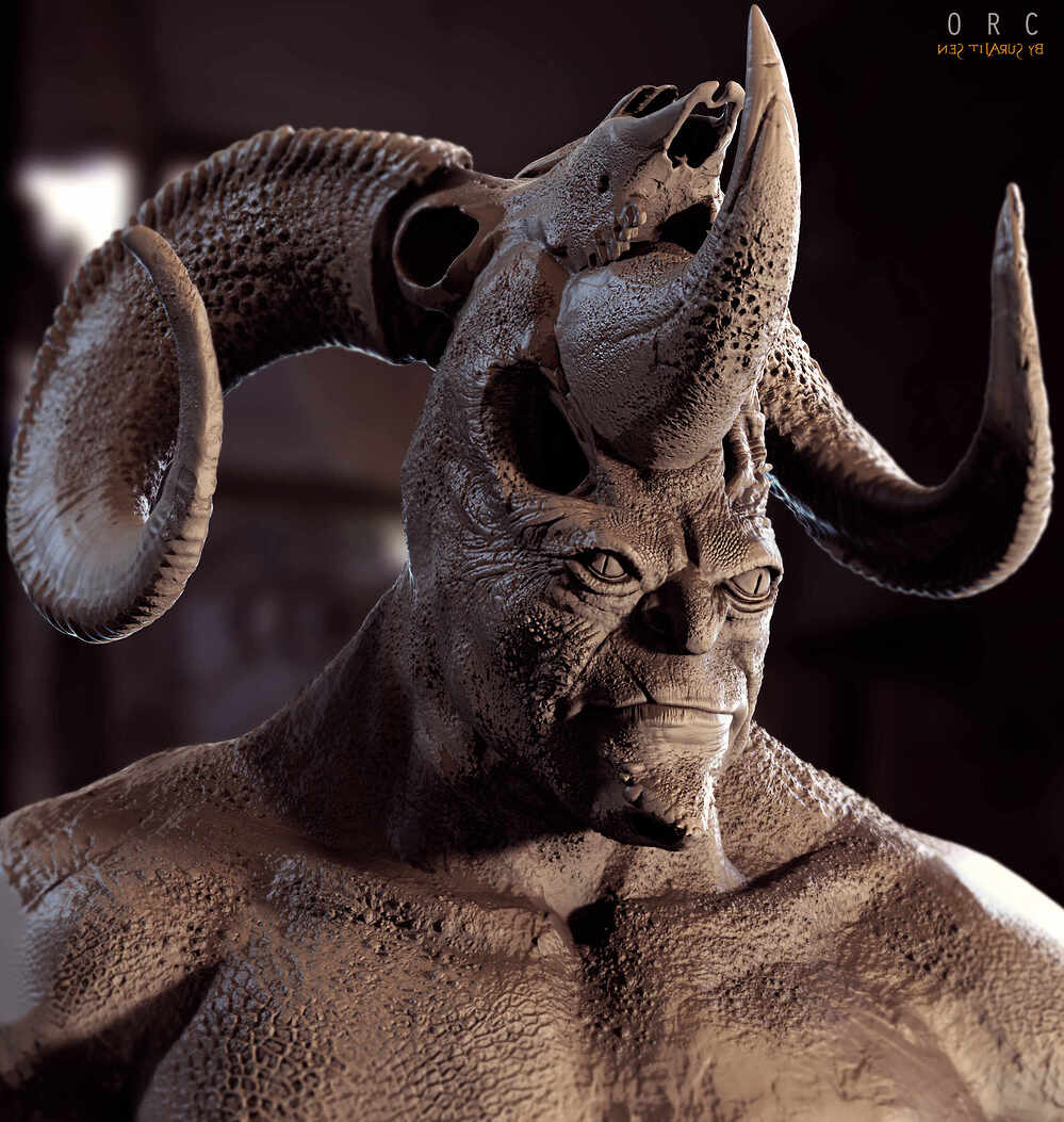 Orc_Digital_Sculpture_SurajitSen_Sept2023