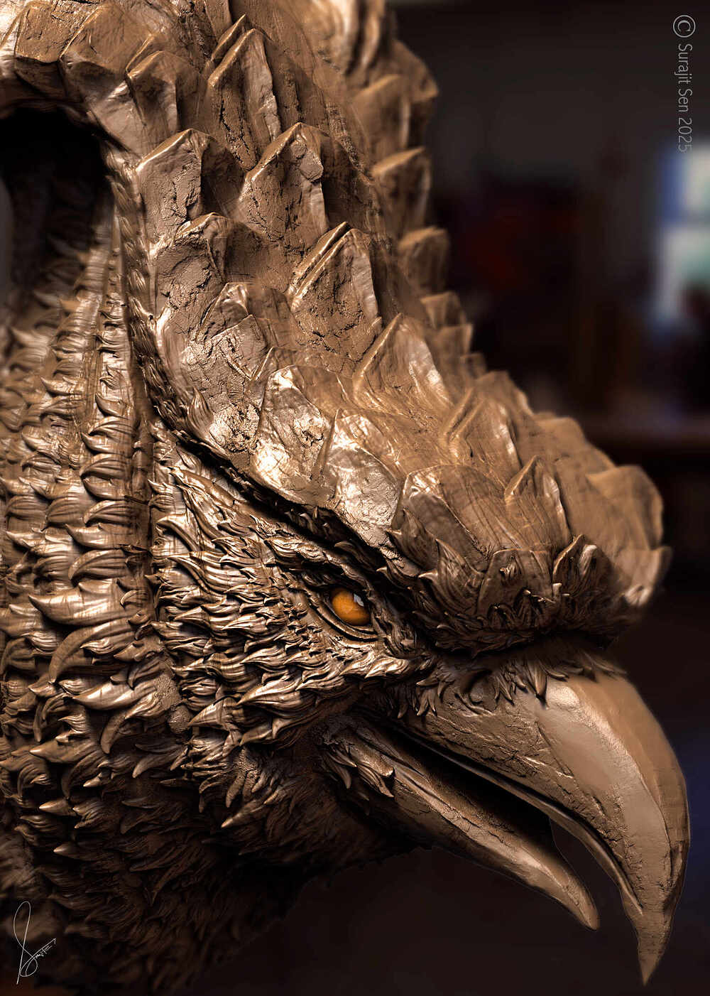 Bird_Digital_SCulpture_SurajitSen_Nov2025