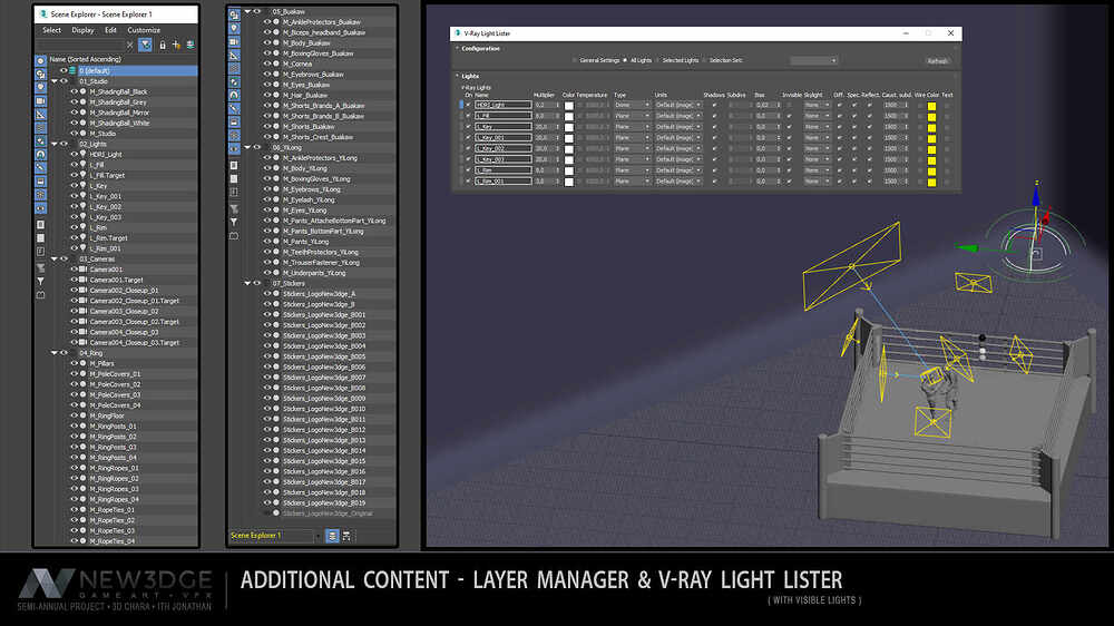 PAGE 15 - Scene explorer et Vray Light Lister