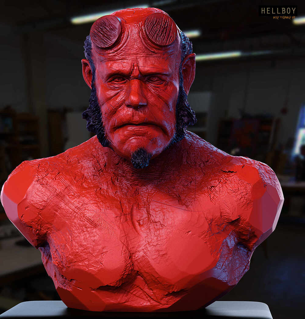 Hellboy_Digital_SCulpture_SurajitSen_Sept2024