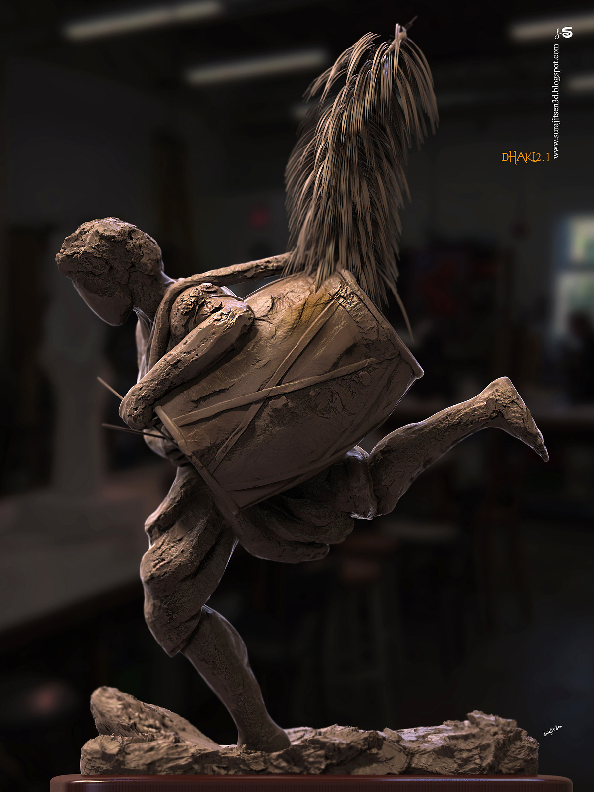 Dhaki2.1_Digital_SCulpture_SurajtSen_Sept2020A
