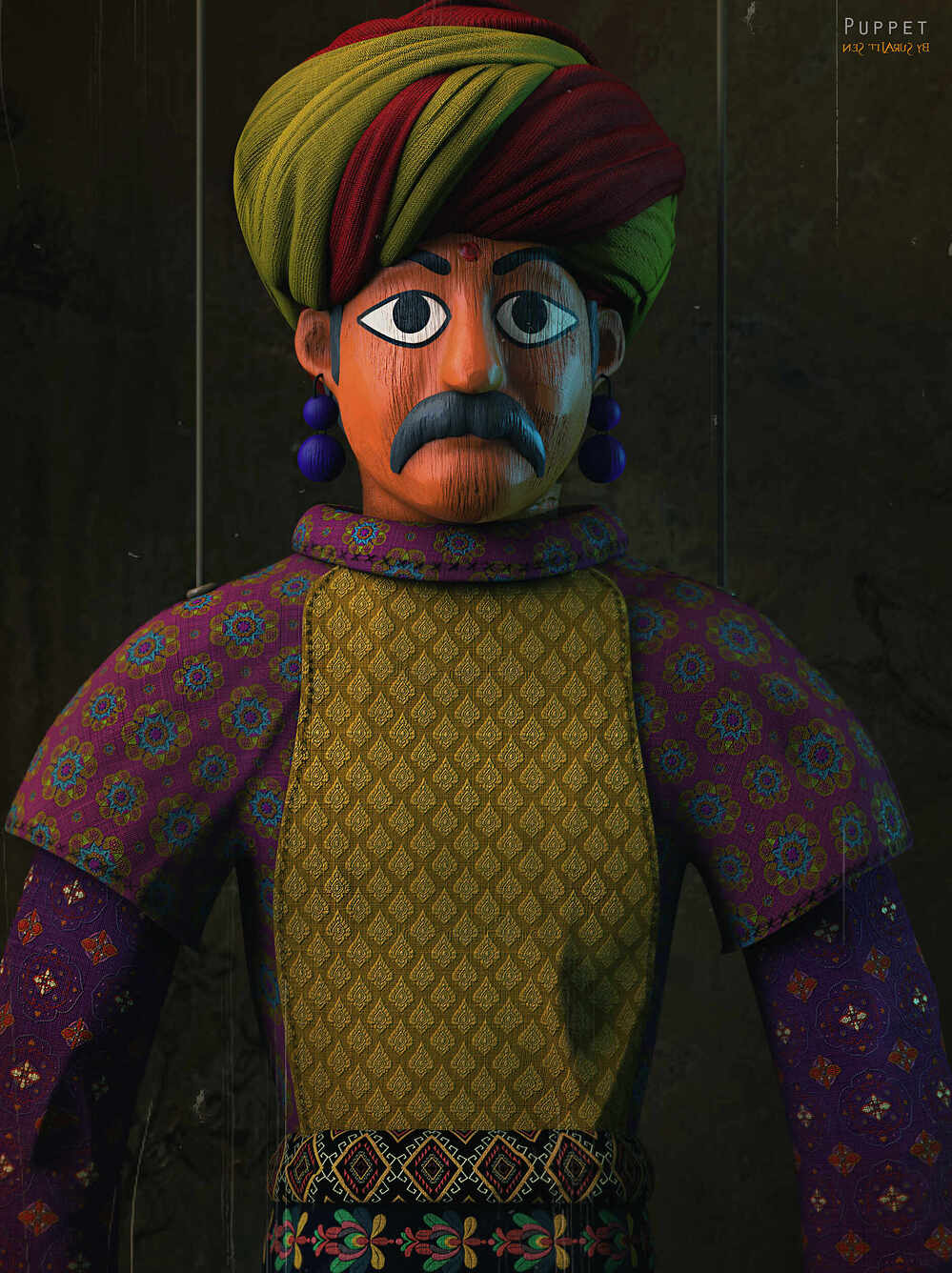 Indian_Traditional_Puppet_Digital_Sculpture_SurajitSen_Sept2024_A