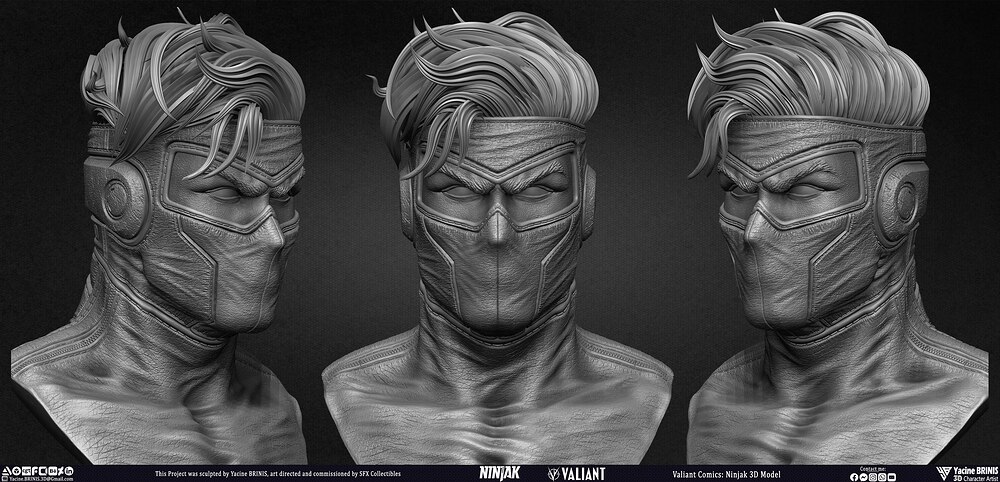 Ninjak Valiant Comics sculpted by Yacine BRINIS 014