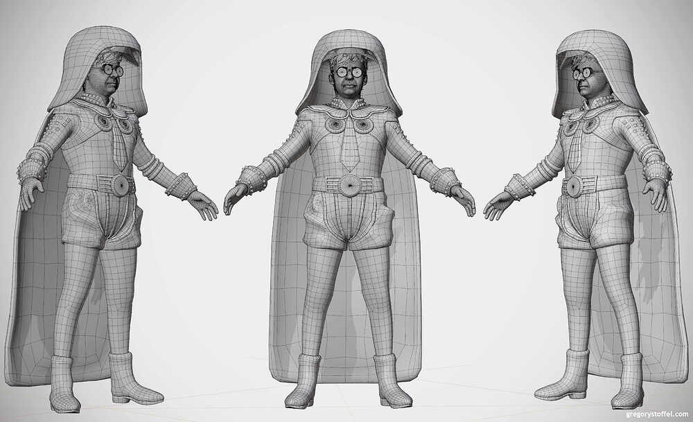 Dark_Helmet-TPose-Wire