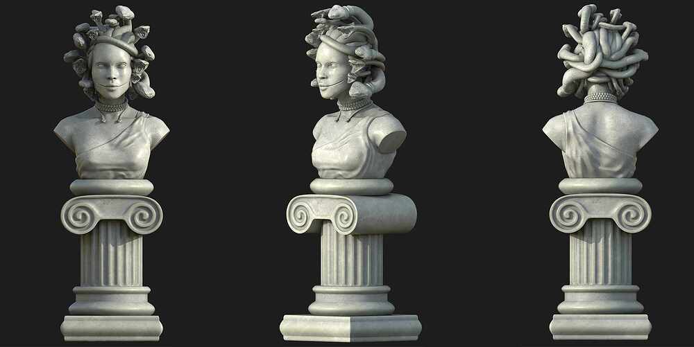 Medusa Closed Renders