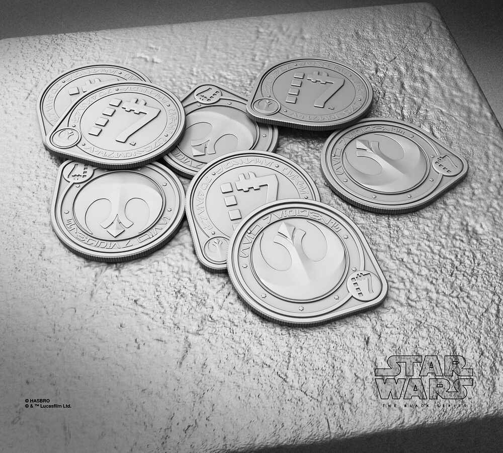 Coins x8 on stone top copy