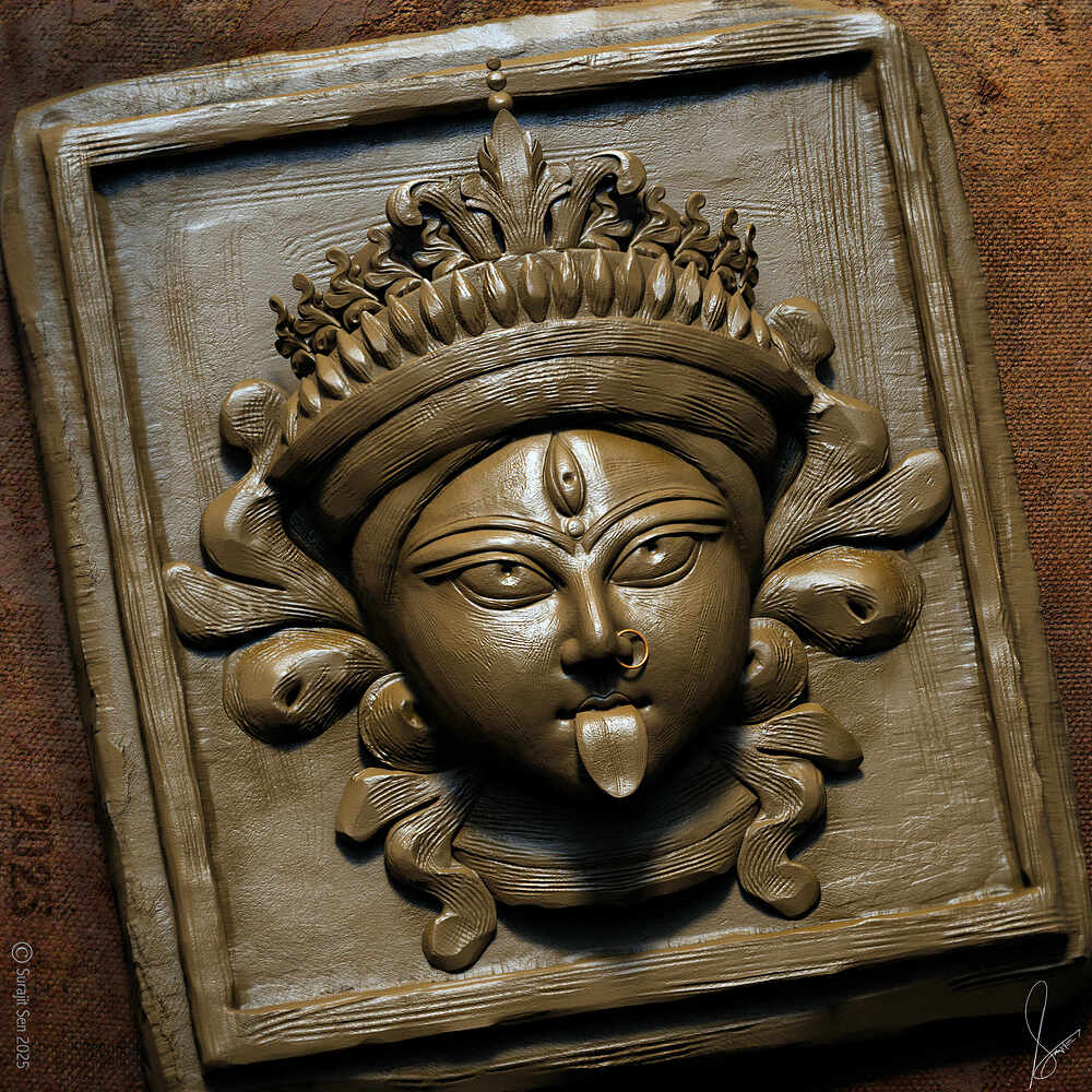 Kali_Digital_Sculpture_Surajit_Sen_Oct2025 A