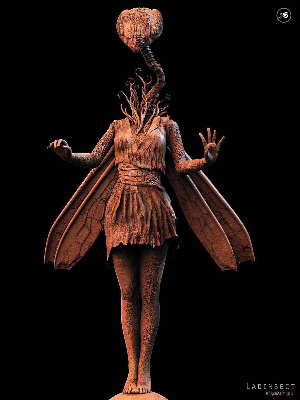 Ladinsect_Creature_Digital_SCulpture_SurajitSen_April2023