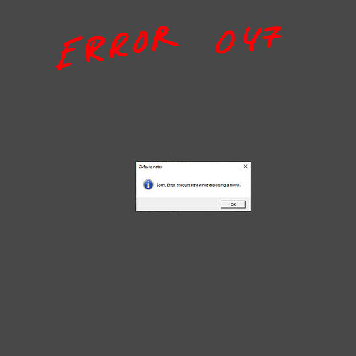 Error 047