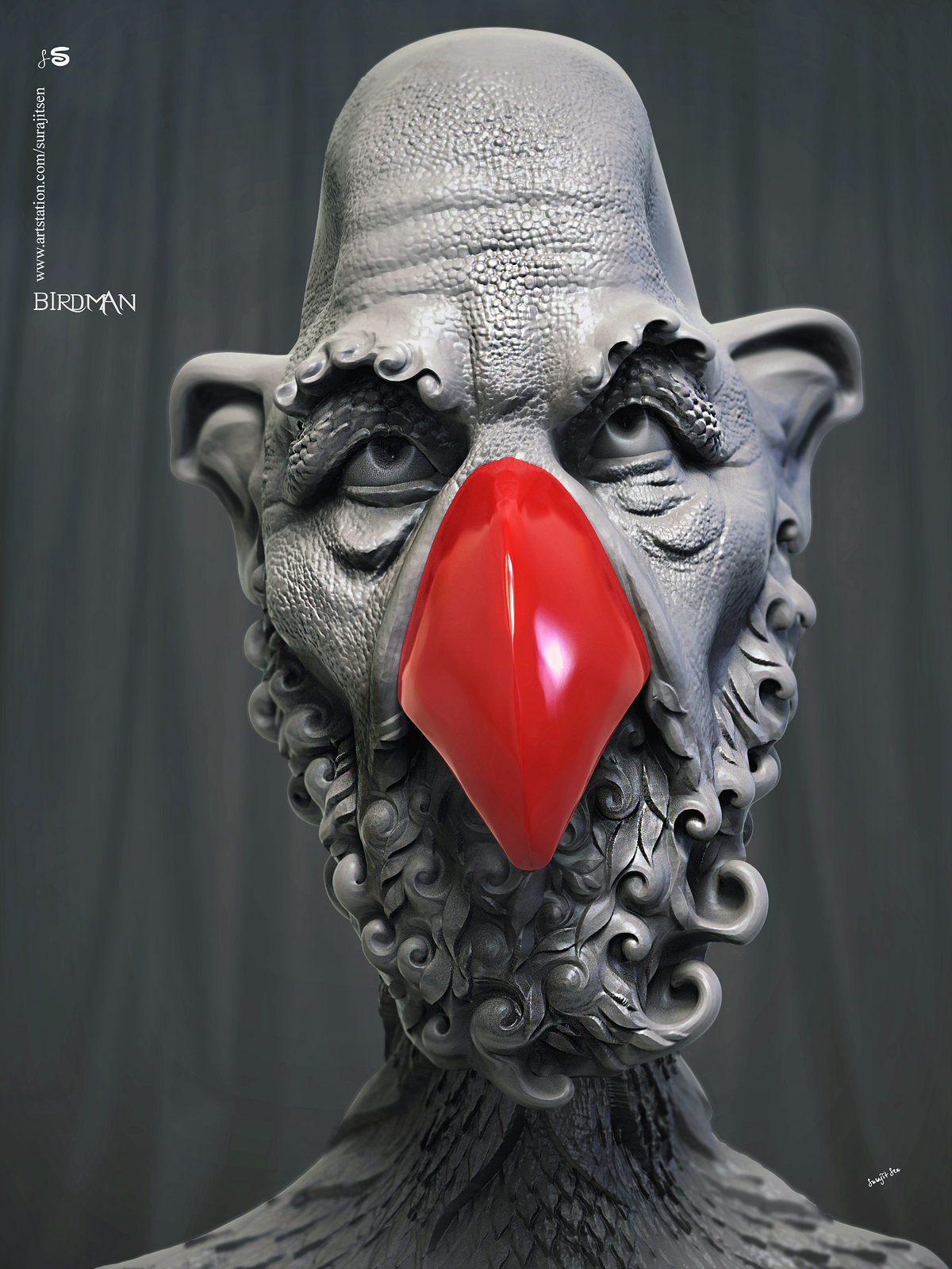 Birdman_01_Digital_Sculpture_SurajitSen_Dec2019a