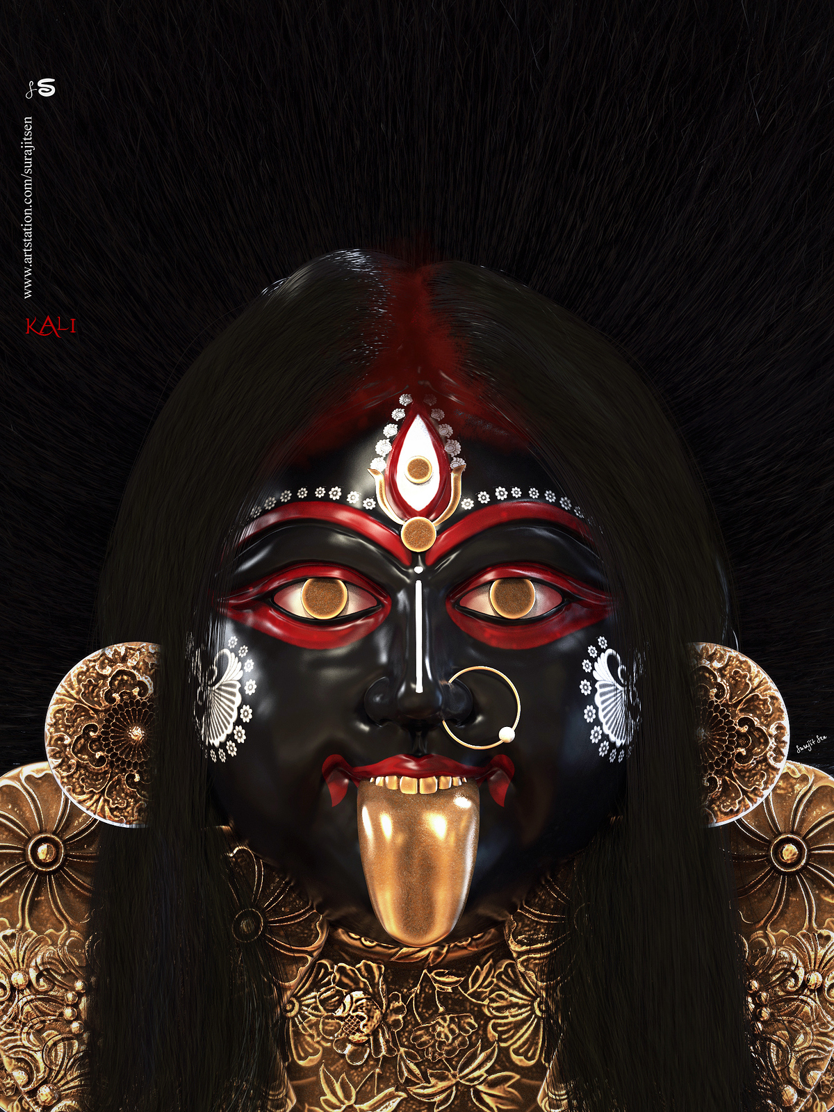 Kali_Digital_Sculpture_SurajitSen_Oct2019