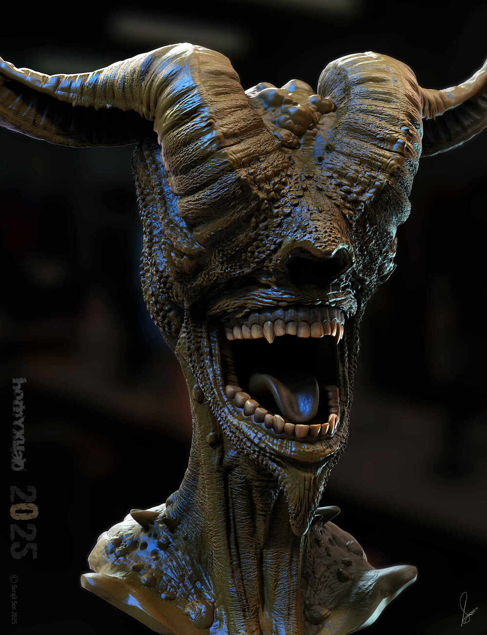 Hornyxuad_CreatureDigital_Sculpture_SurajitSen_Sept2025_A