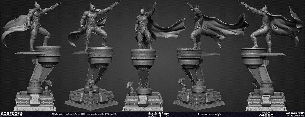 Batman Arkham Knight Worner Bros Vol 05 Sculpted by Yacine BRINIS 003