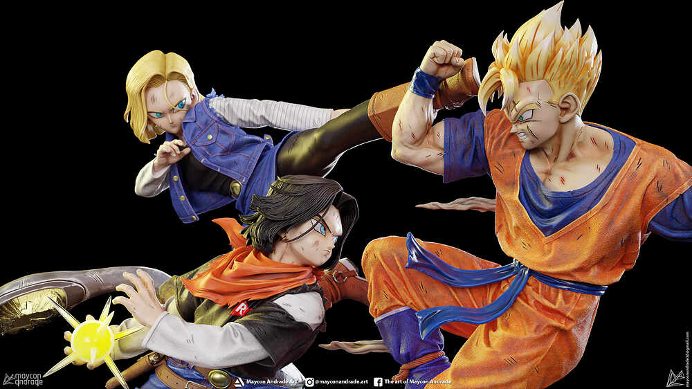 Future Gohan Vs Androids 4K 13