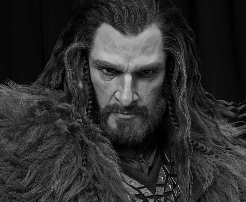 2.Thorin Oakenshield_face_black