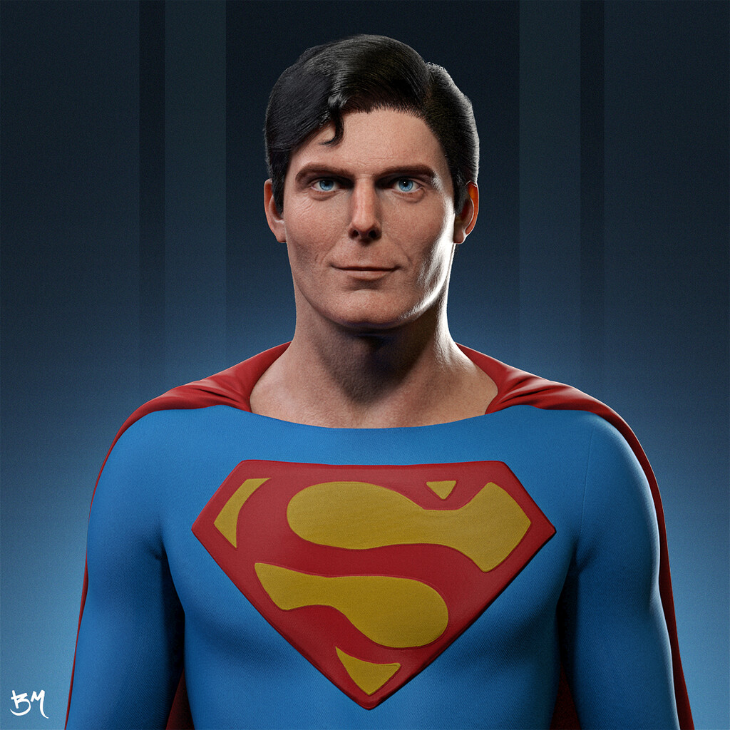 Christopher Reeve - Superman - Likeness Study - ZBrushCentral