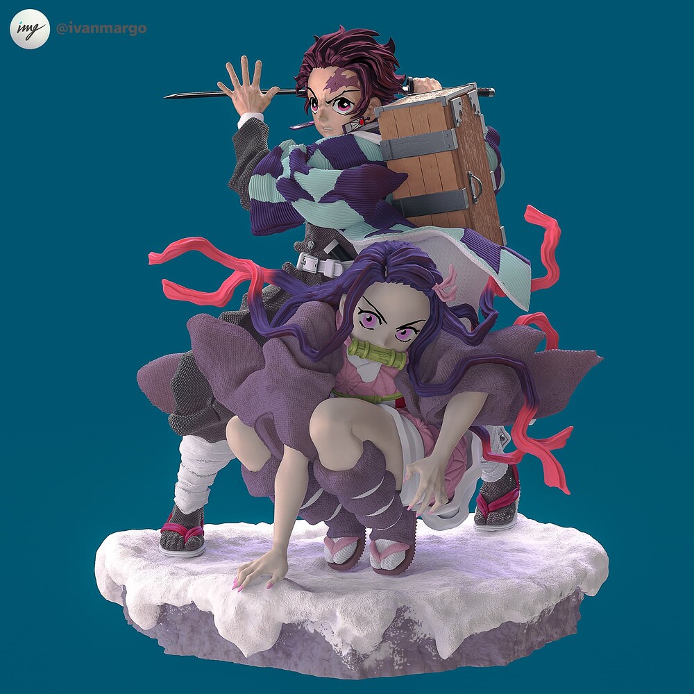 kimetsu-no-yaiba-tanjiro-nezuko-duo-3d-sculpt-render-03