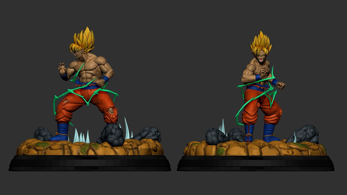 Goku-ssj1-zbrush1