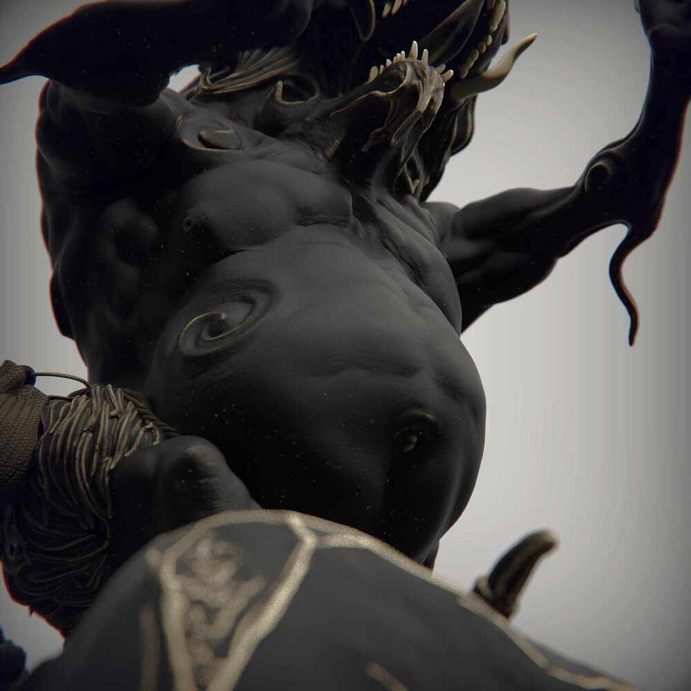 JAPAN_YOKAI_BAKU_SCULPTURE_ZBRSUH_KEYSHOT_08