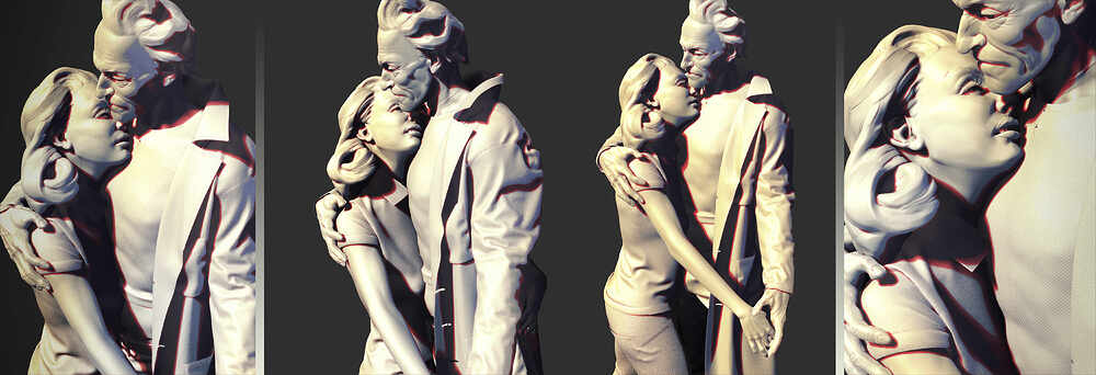 Realistic Rick and Beth Sanchez by Darya Girina sculpting_11_compress