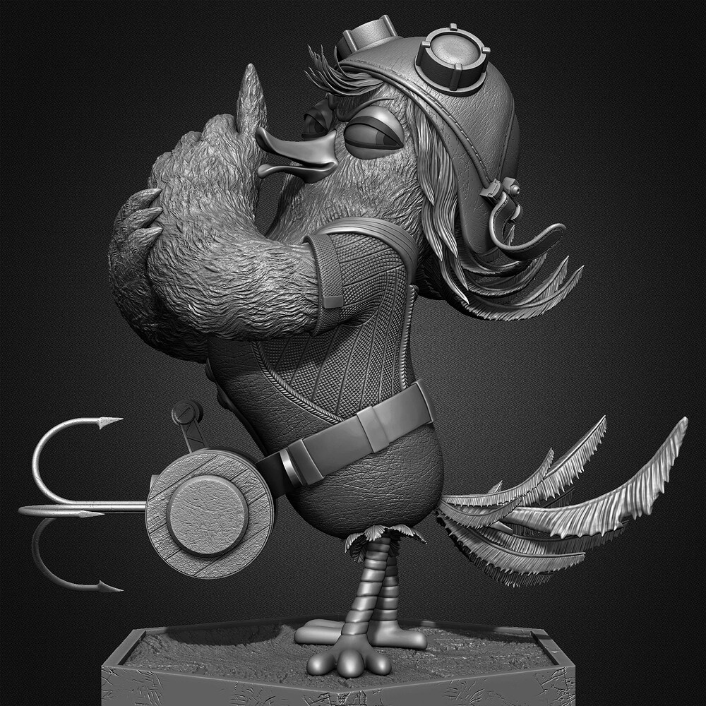 Paige Angry Birds Evolution Rovio sculpted by Yacine BRINIS 024