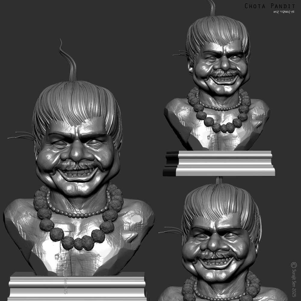 Chota_Pandit_Digital_Sculpture_SurajitSen_Jan2025_WIP