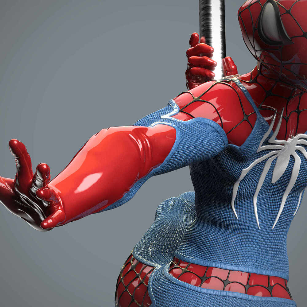 Spider man pole dance.5