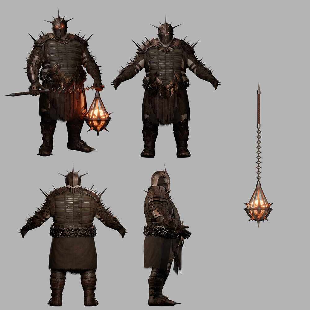 Fiery Mace Sides