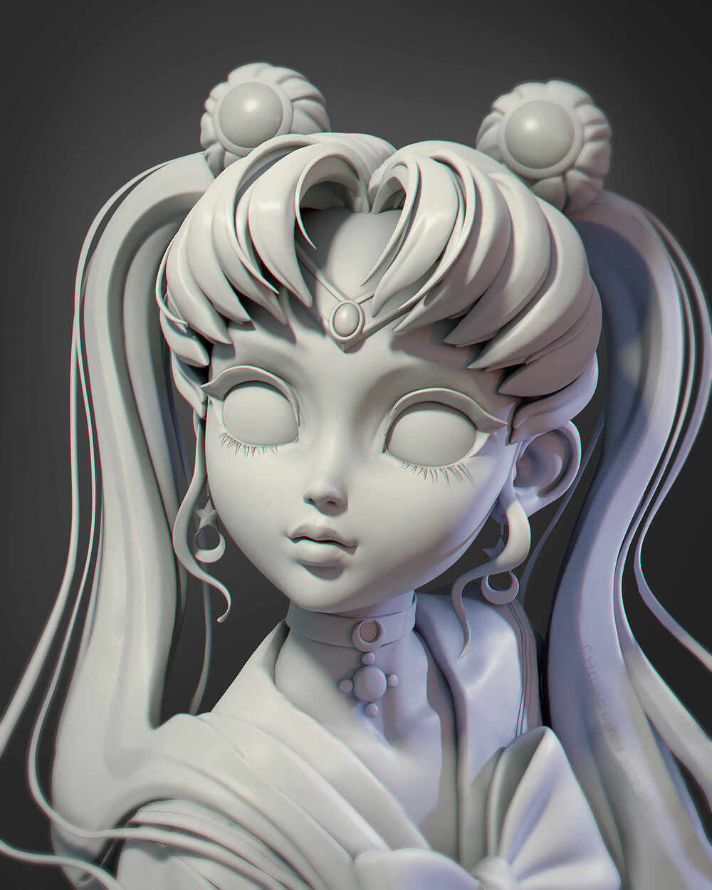 美少女_白模