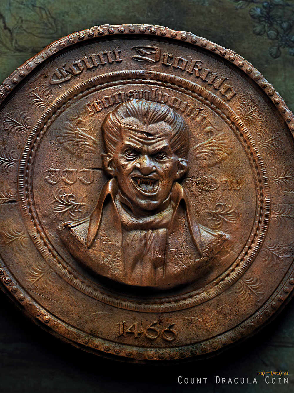 Count_Dracula_Coin_Digital_Sculpture_SurajitSen_Jan2024AA