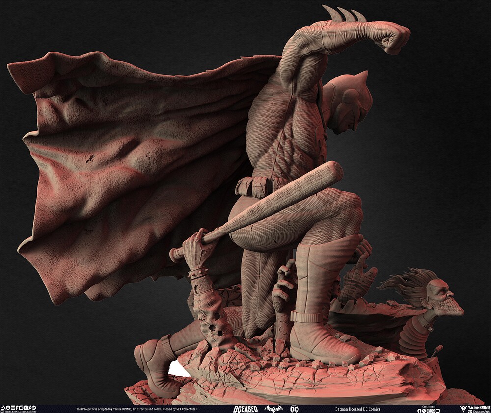 Batman Dceased DC Comics sculpted by Yacine BRINIS 023
